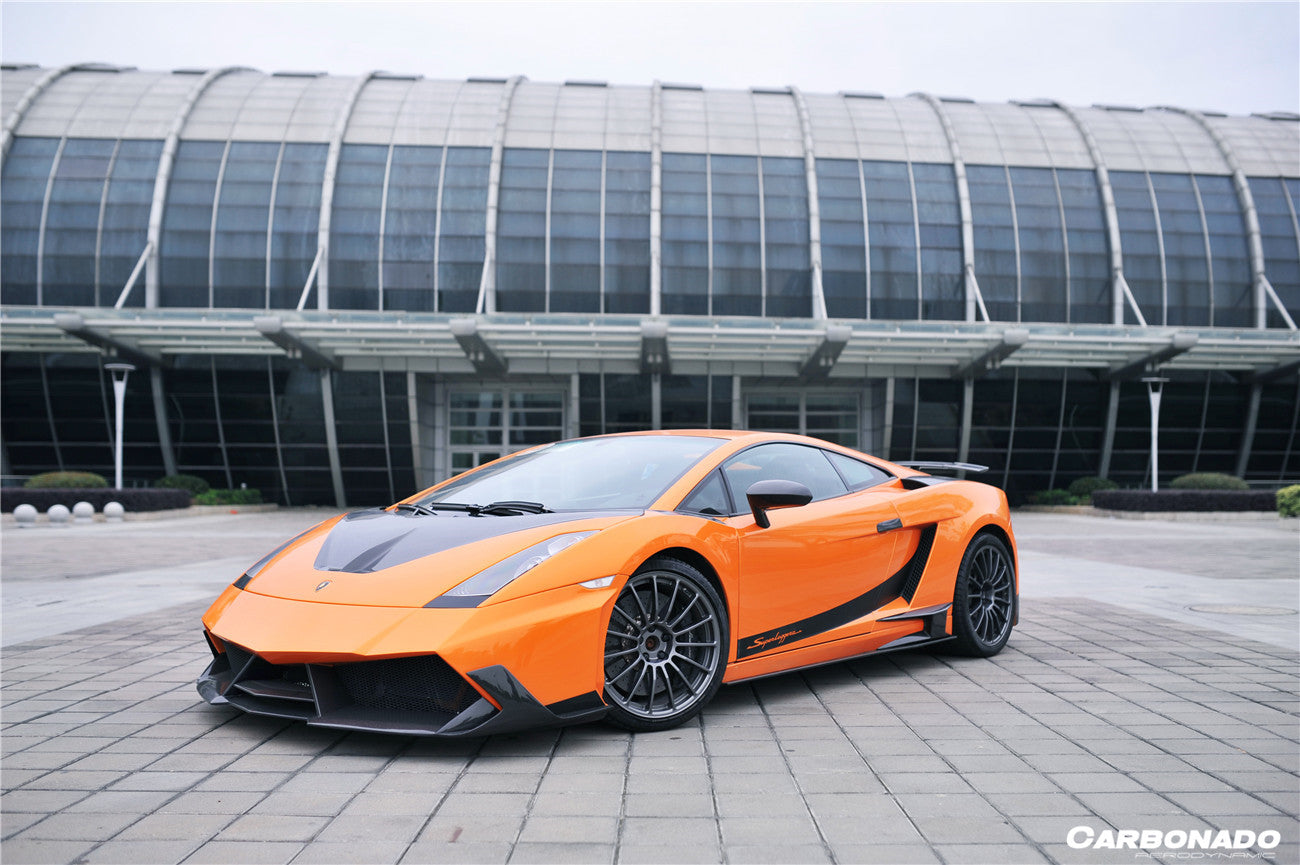 Carbonado BKSS Style Side Skirts Caps Cover | 2004-2014 Lamborghini Gallardo