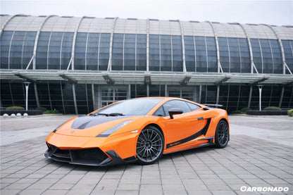 Carbonado BKSS Style Side Skirts Caps Cover | 2004-2014 Lamborghini Gallardo