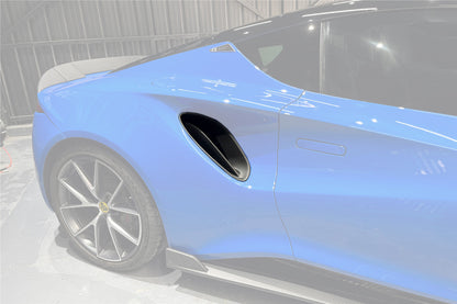 Carbonado 2021-2024 Lotus Emira OD Style Dry Carbon Fiber Quarter Panel Side Scoopes