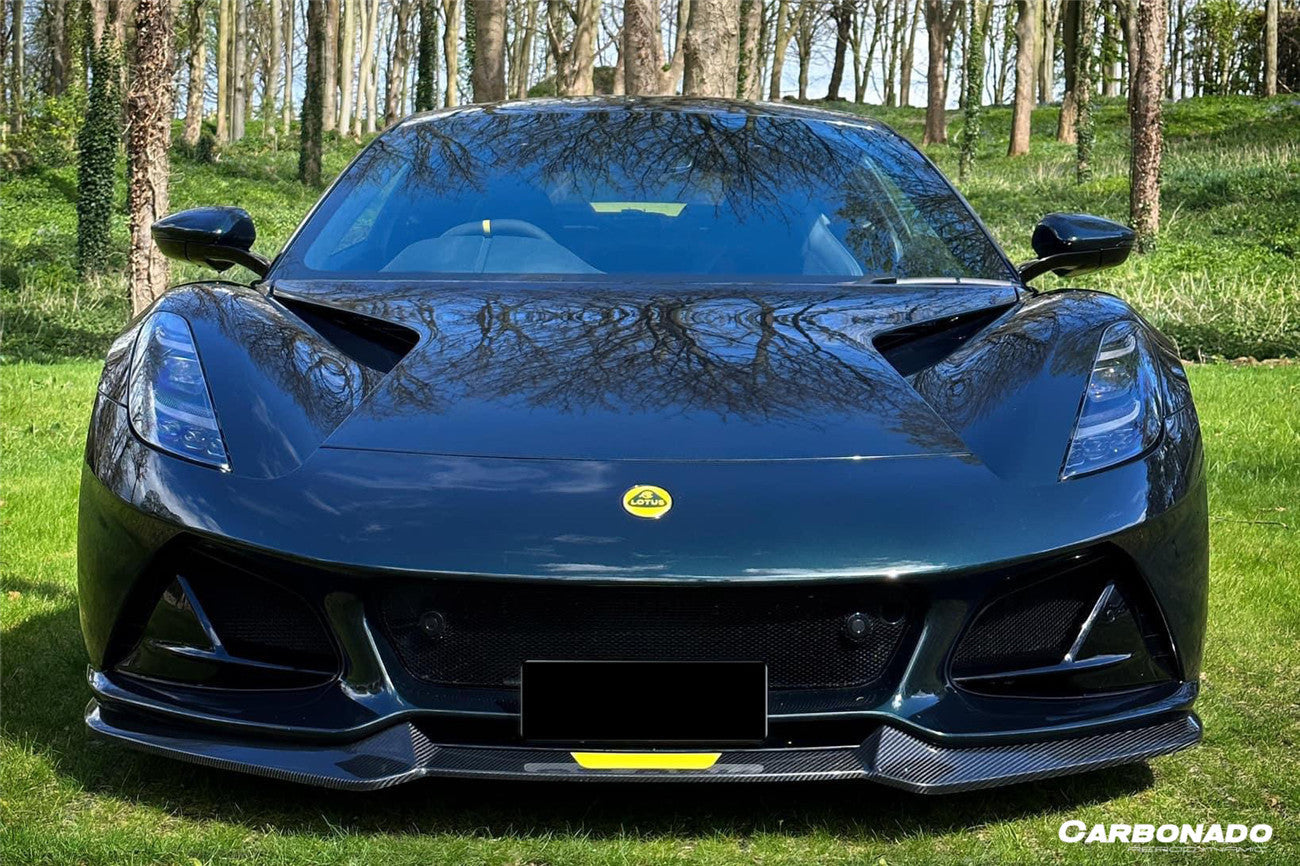Carbonado 2021-2024 Lotus Emira OD Style Dry Carbon Fiber Front Lip Splitter