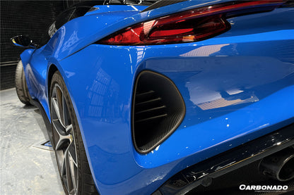 Carbonado OD Style Dry Carbon Fiber Rear Bumper Vents | 2021-2024 Lotus Emira