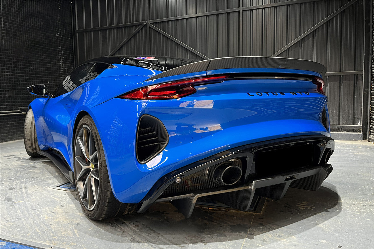 Difusor trasero de fibra de carbono seco estilo OD para Lotus Emira Carbonado 2021-2024