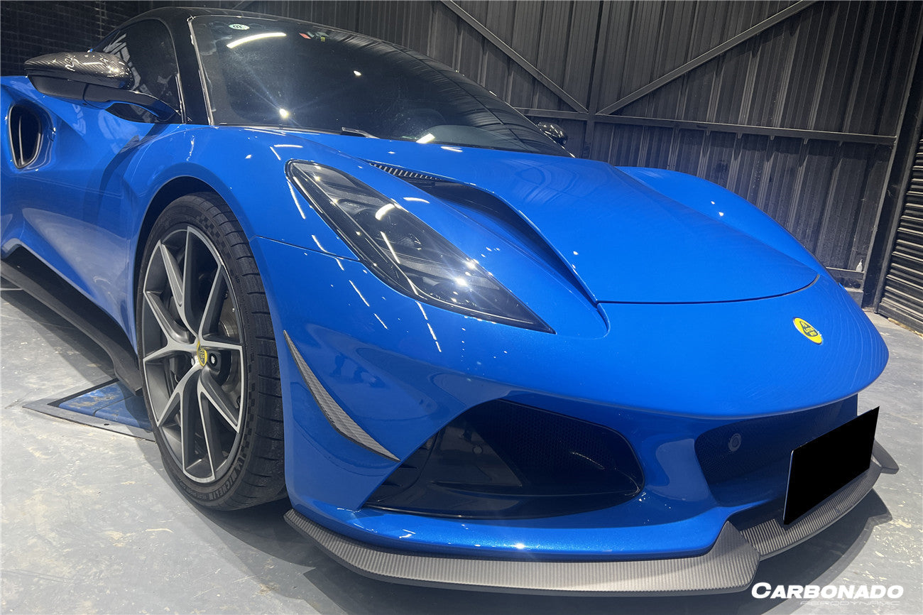 Carbonado 2021-2024 Lotus Emira OD Style Dry Carbon Fiber Front Bumper Canards