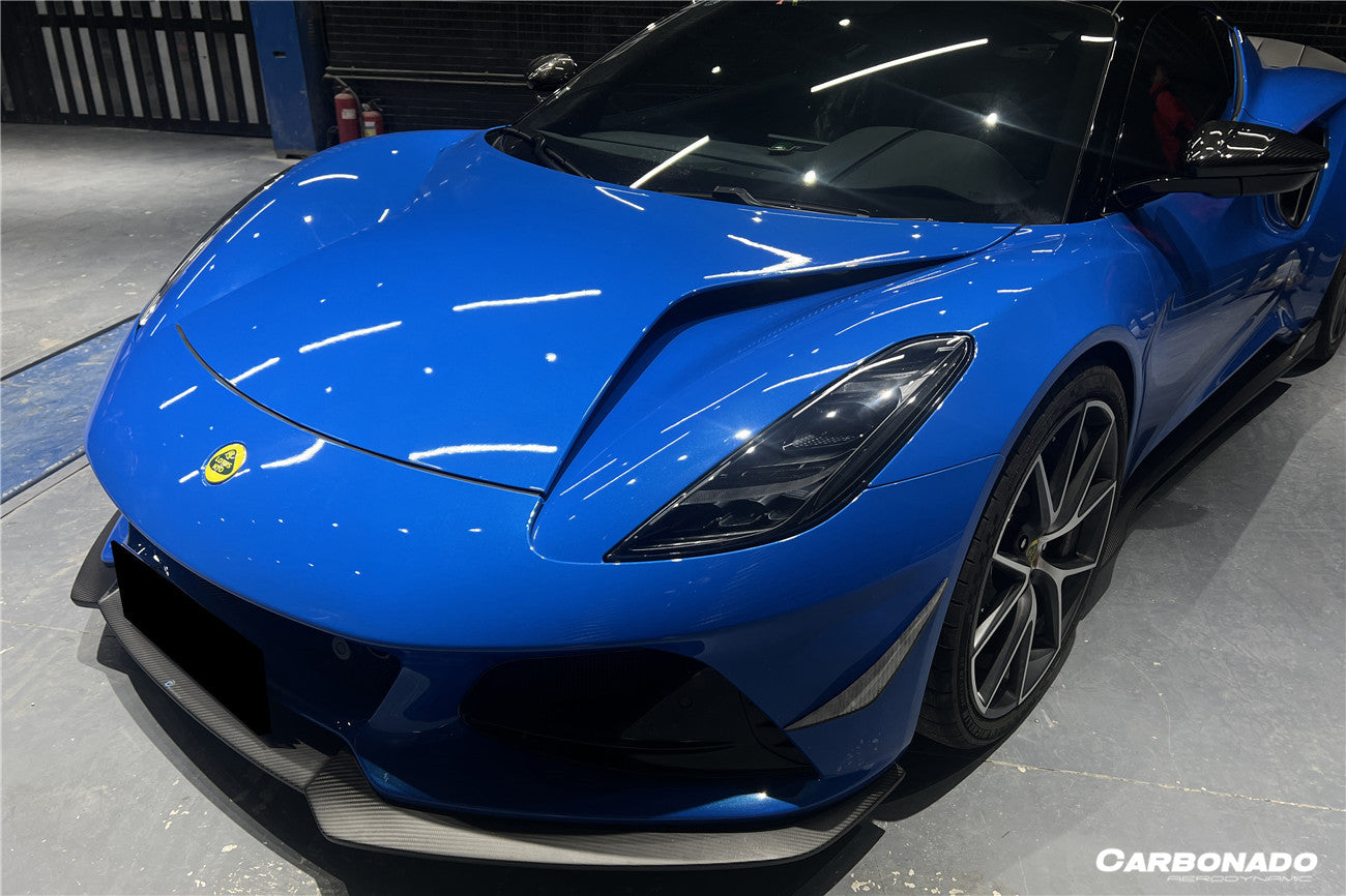 Carbonado 2021-2024 Lotus Emira OD Style Dry Carbon Fiber Front Bumper Canards