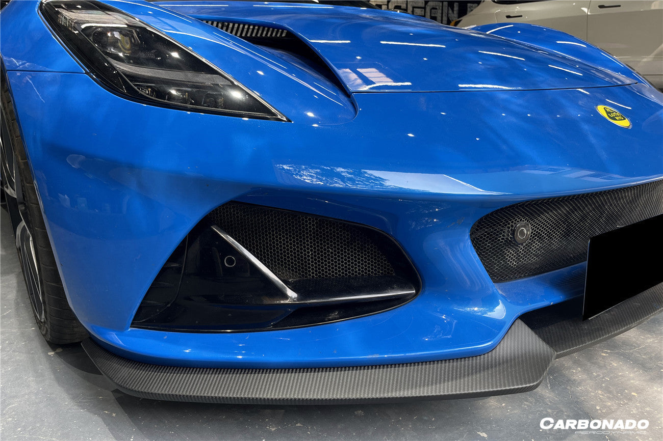 Carbonado 2021-2024 Lotus Emira OD Style Dry Carbon Fiber Front Lip Splitter
