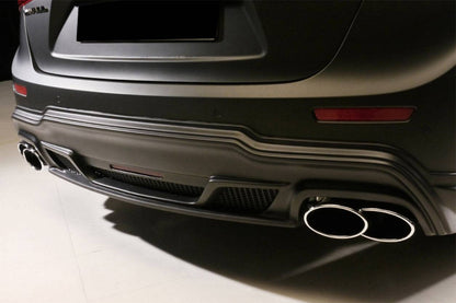 Carbonado 2014-2017 Maserati Ghibli S Q4 M157 W Style Rear Lip Diffuser with Exhaust Tips