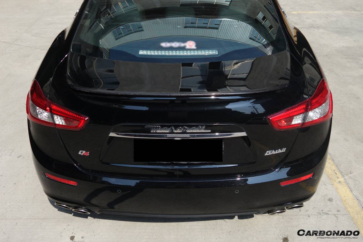 Alerón de maletero estilo W para Maserati Ghibli S Q4 M157 Carbonado 2014-2021