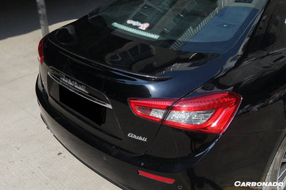 Alerón de maletero estilo W para Maserati Ghibli S Q4 M157 Carbonado 2014-2021