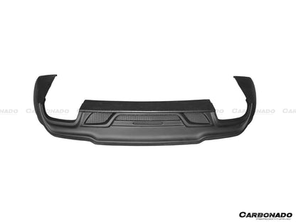 Carbonado 2014-2017 Maserati Ghibli S Q4 M157 W Style Rear Lip Diffuser with Exhaust Tips
