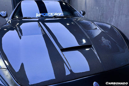 Carbonado 2008-2017 Maserati GranTurismo DC Style Carbon Fiber Hood