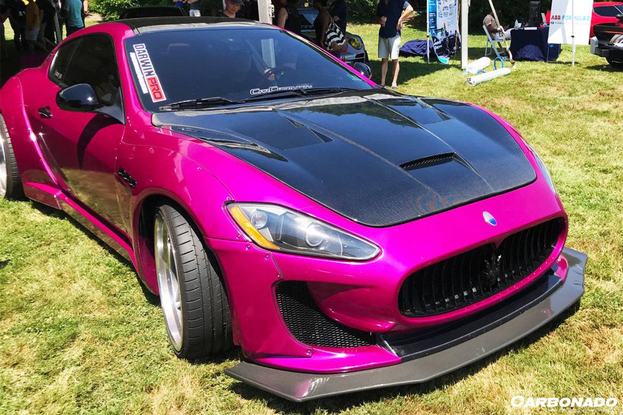 Carbonado 2008-2017 Maserati GranTurismo DC Style Carbon Fiber Hood