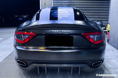Carbonado 2012-2022 Maserati GranTurismo Sport  MC 4.7L Style Carbon Fiber Trunk Spoiler