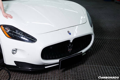 Carbonado 2007-2011 Maserati Gran Turismo  ran Turismo S Carbon Fiber Front Lip Splitter