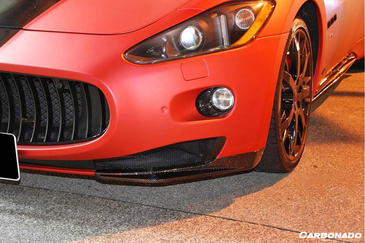 Carbonado 2007-2011 Maserati Gran Turismo  ran Turismo S Carbon Fiber Front Lip Splitter