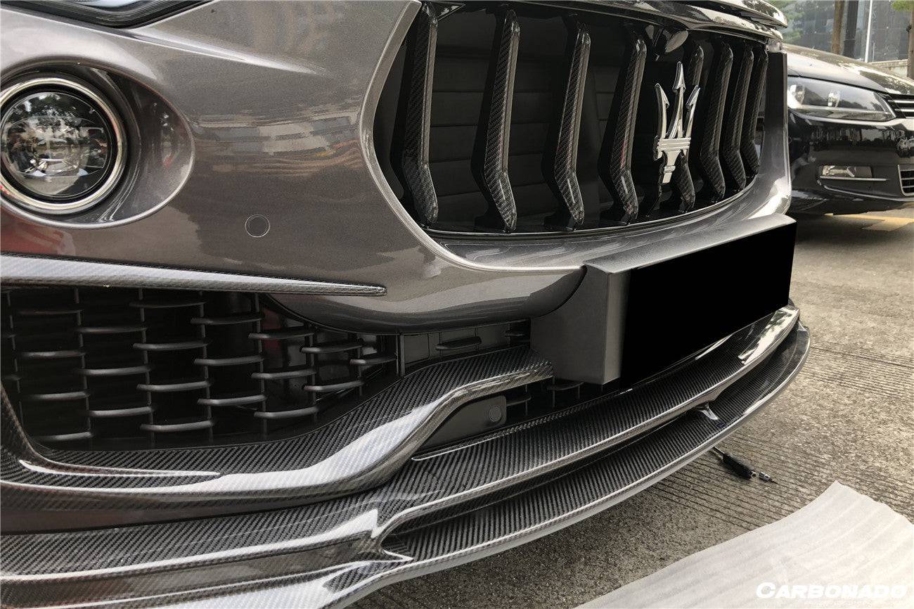 Faldón delantero de fibra de carbono estilo OD para Maserati Levante 2016-2023
