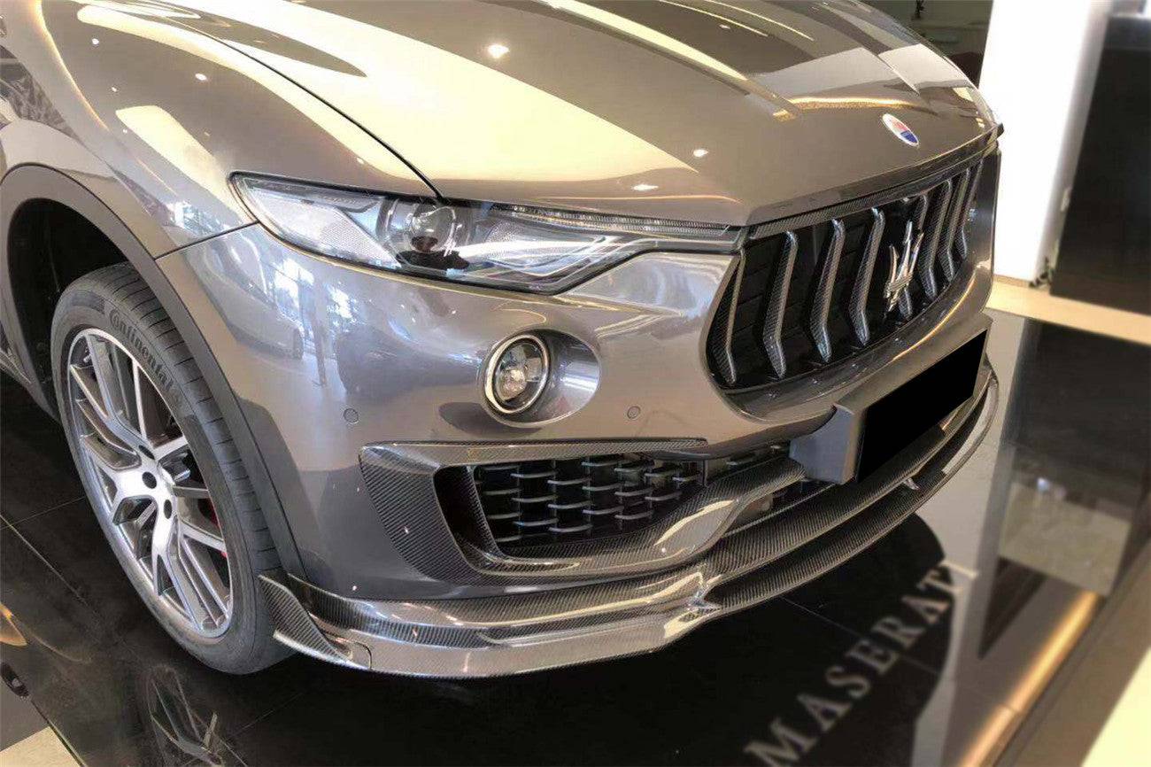 Molduras de ventilación para parachoques delantero estilo OD para Maserati Levante Modena GT Carbonado 2017-2023