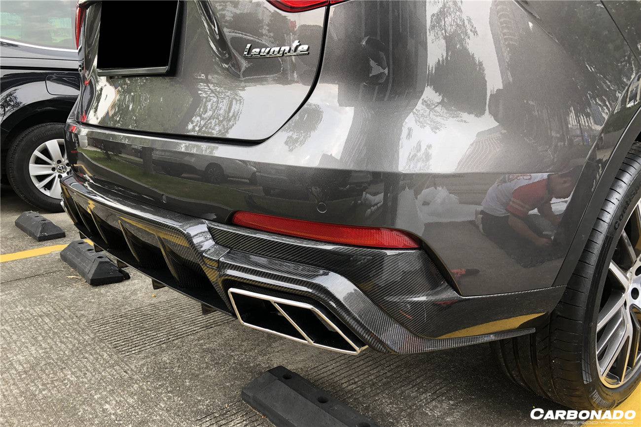 Carbonado 2017-2023 Maserati Levante Modena GT OD Style Rear Diffuser Lip   NO Exhaust Tips