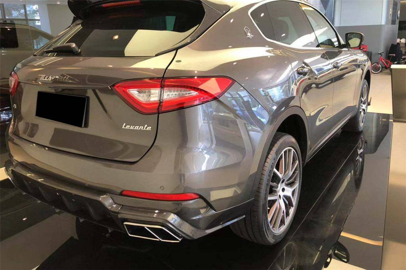 Carbonado 2017-2023 Maserati Levante Modena GT OD Style Rear Diffuser Lip   NO Exhaust Tips
