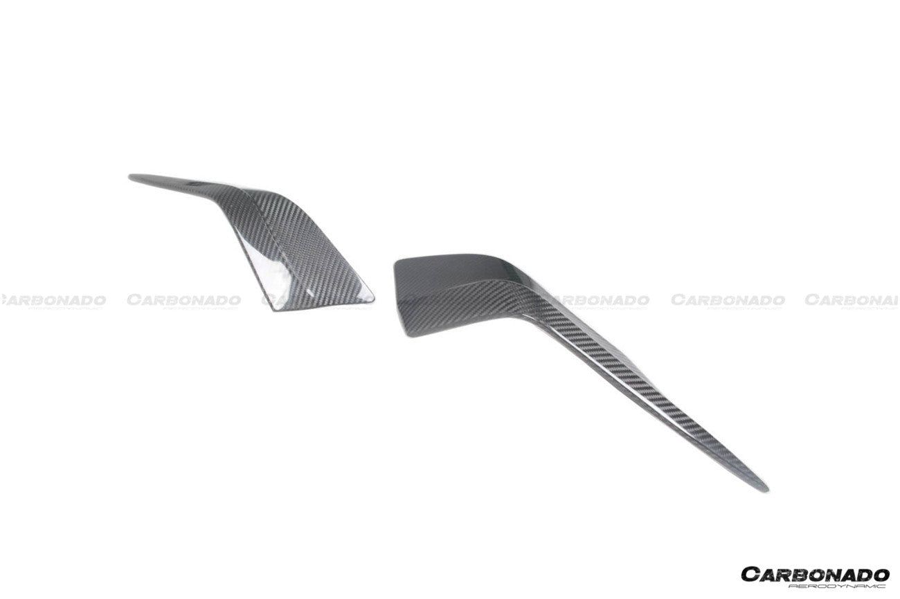 Divisor frontal de fibra de carbono seco estilo NVT para Maserati MC20 Carbonado 2020-2024