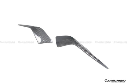 Divisor frontal de fibra de carbono seco estilo NVT para Maserati MC20 Carbonado 2020-2024