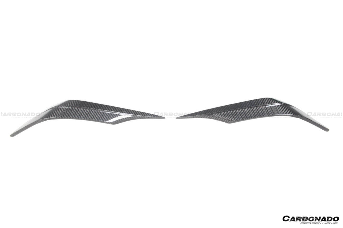 Divisor frontal de fibra de carbono seco estilo NVT para Maserati MC20 Carbonado 2020-2024