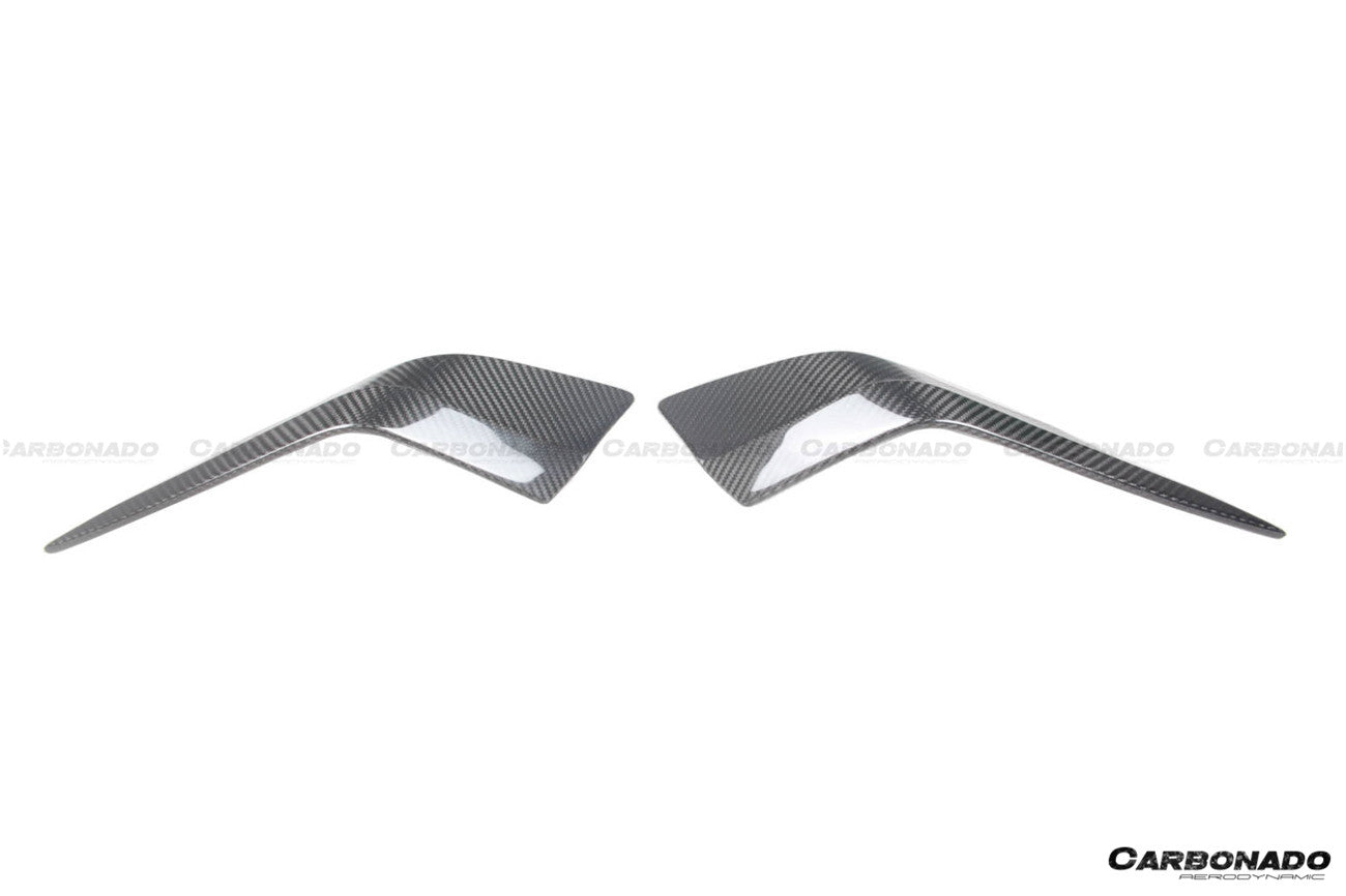 Divisor frontal de fibra de carbono seco estilo NVT para Maserati MC20 Carbonado 2020-2024