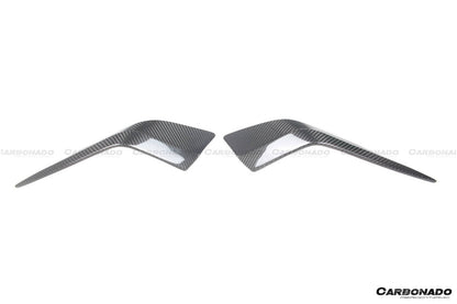 Divisor frontal de fibra de carbono seco estilo NVT para Maserati MC20 Carbonado 2020-2024