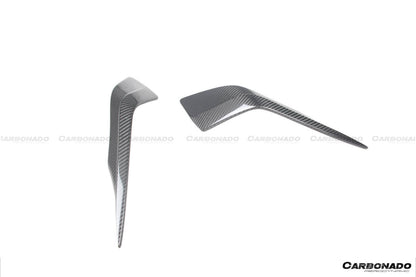 Divisor frontal de fibra de carbono seco estilo NVT para Maserati MC20 Carbonado 2020-2024