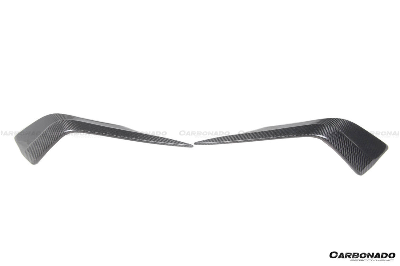 Divisor frontal de fibra de carbono seco estilo NVT para Maserati MC20 Carbonado 2020-2024
