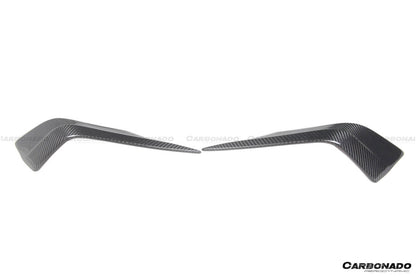 Divisor frontal de fibra de carbono seco estilo NVT para Maserati MC20 Carbonado 2020-2024
