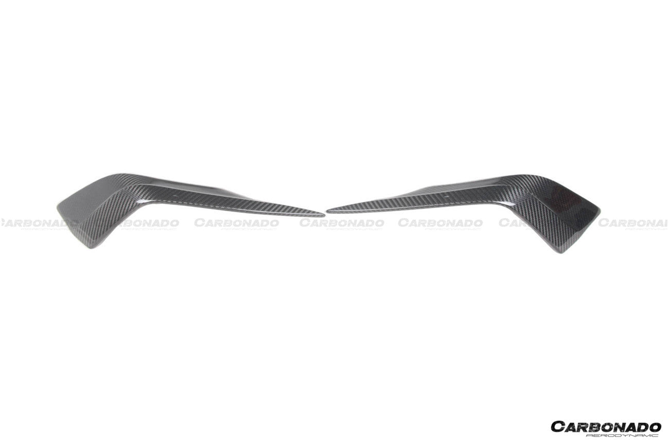 Divisor frontal de fibra de carbono seco estilo NVT para Maserati MC20 Carbonado 2020-2024