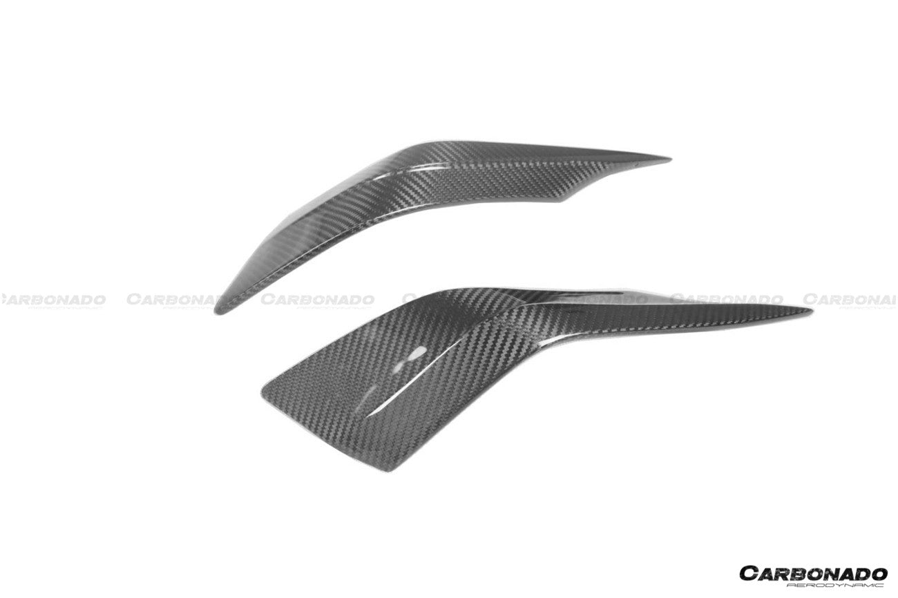 Divisor frontal de fibra de carbono seco estilo NVT para Maserati MC20 Carbonado 2020-2024
