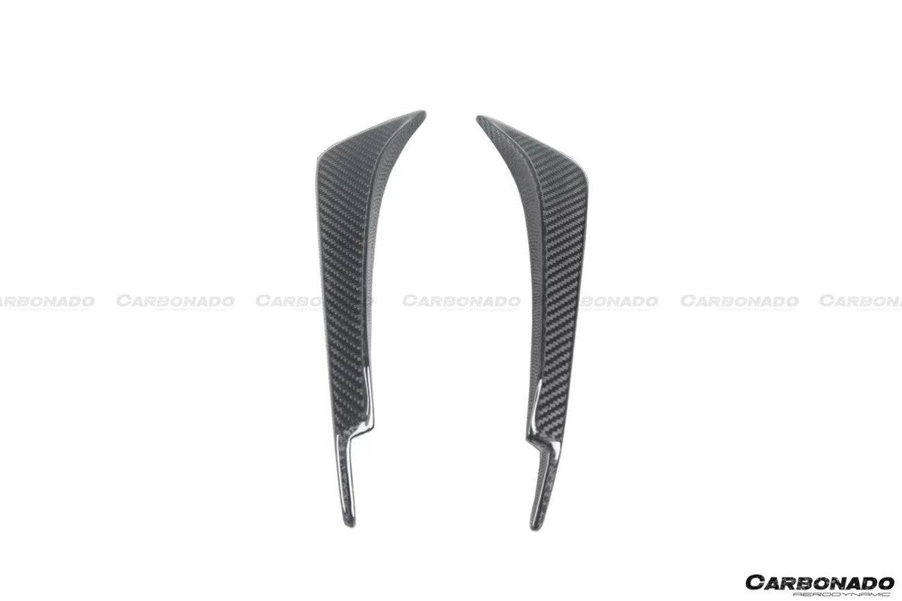 Canards delanteros de fibra de carbono secos estilo Maserati MC20 SVD Carbonado 2020-2024