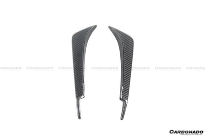 Canards delanteros de fibra de carbono secos estilo Maserati MC20 SVD Carbonado 2020-2024