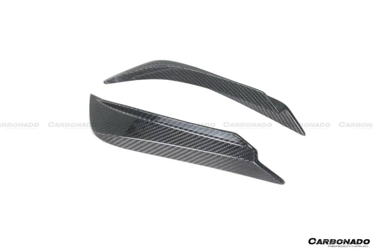 Canards delanteros de fibra de carbono secos estilo Maserati MC20 SVD Carbonado 2020-2024