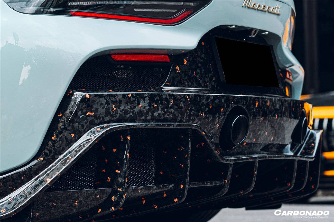 Carbonado 2020-2024 Maserati MC20 SVD Style DRY Carbon Fiber Rear Lip Diffuser