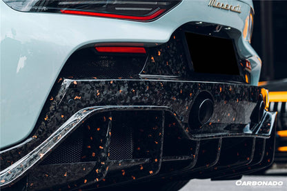 Carbonado 2020-2024 Maserati MC20 SVD Style DRY Carbon Fiber Rear Lip Diffuser