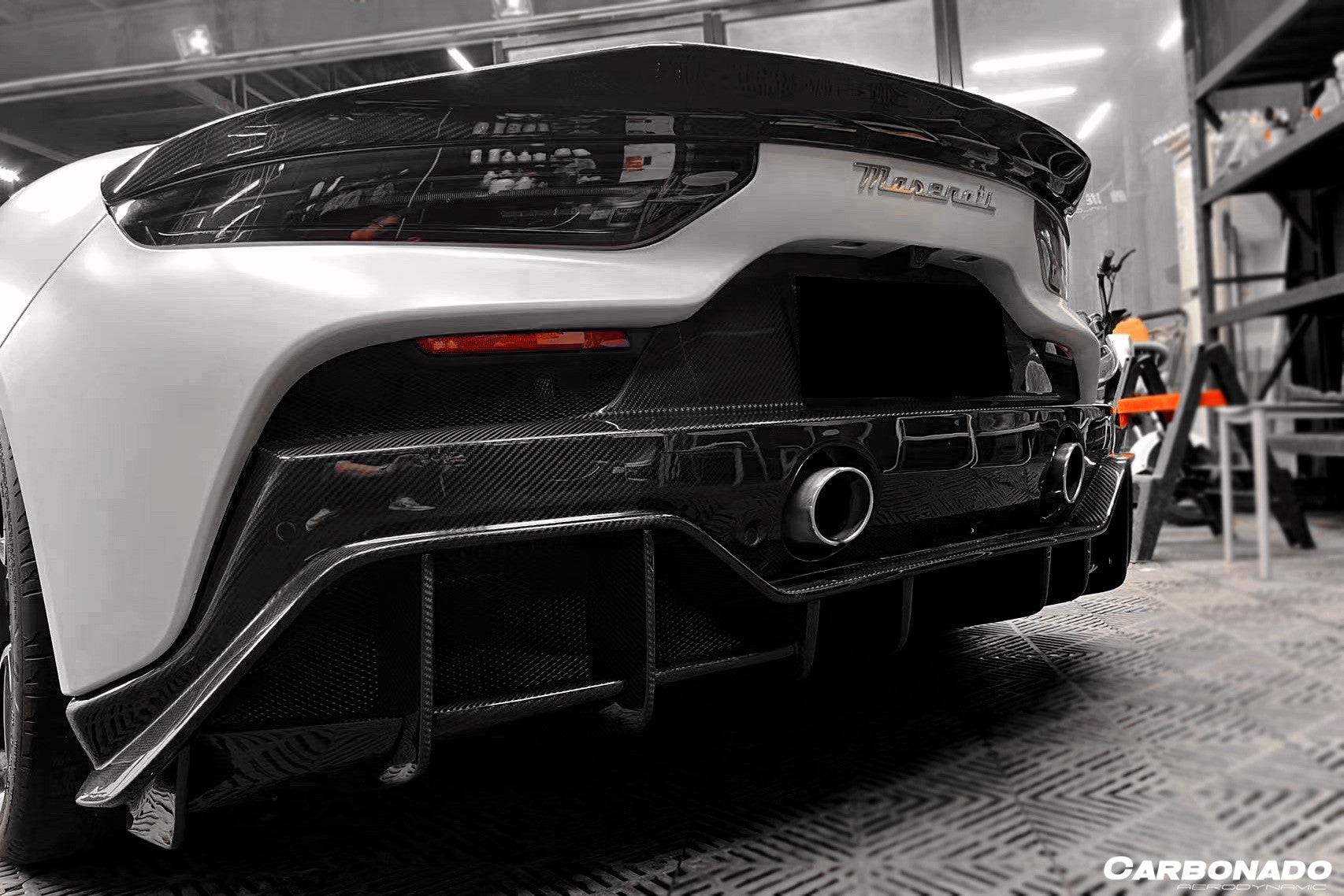 Carbonado 2020-2024 Maserati MC20 SVD Style Dry Carbon Fiber Trunk Spoiler Wing