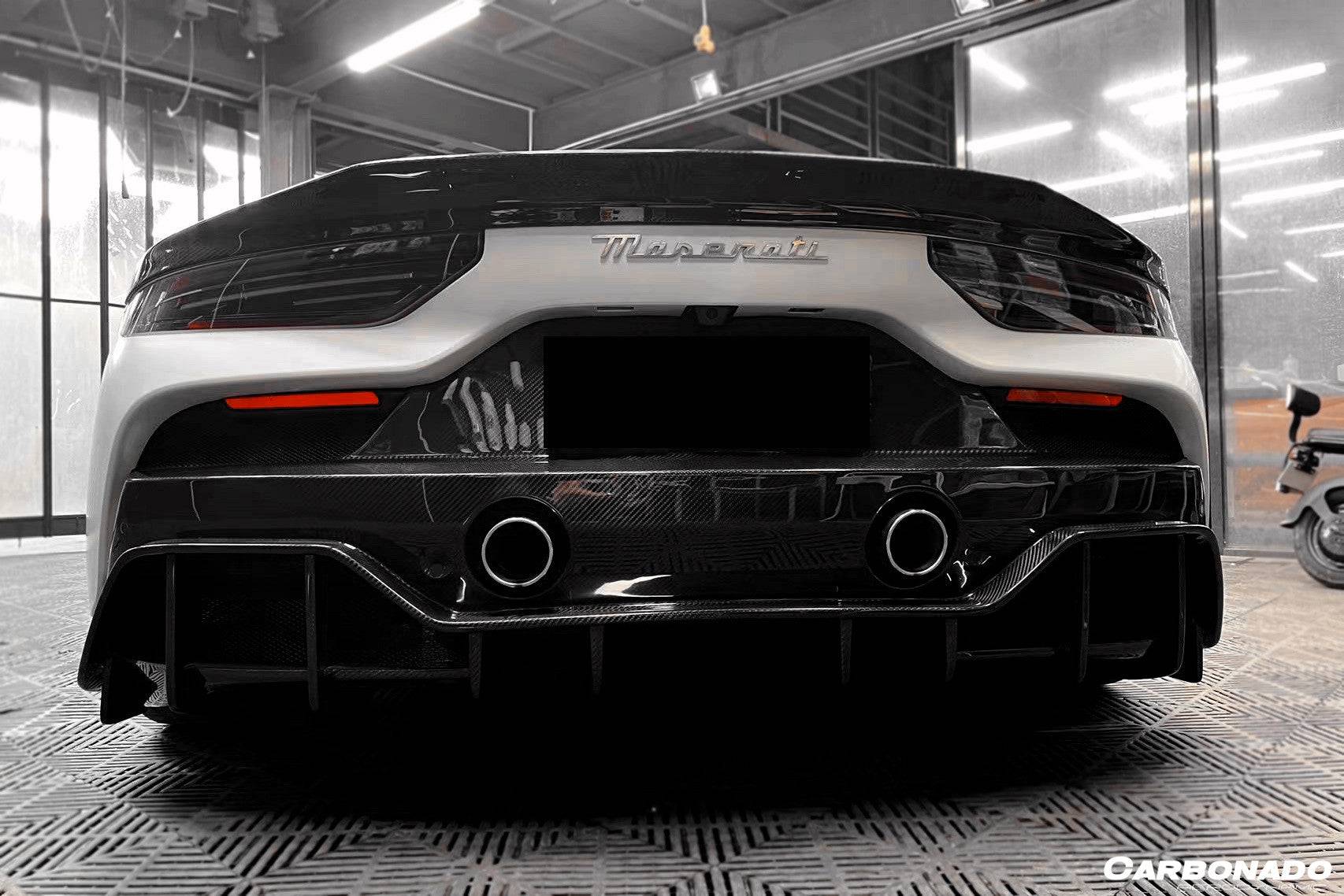 Carbonado 2020-2024 Maserati MC20 SVD Style Dry Carbon Fiber Trunk Spoiler Wing