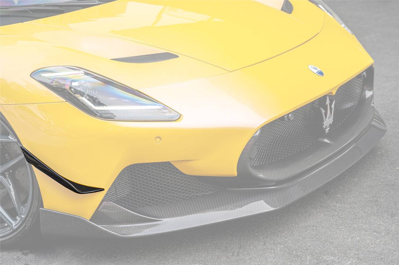 Canards delanteros de fibra de carbono secos estilo Maserati MC20 SVD Carbonado 2020-2024