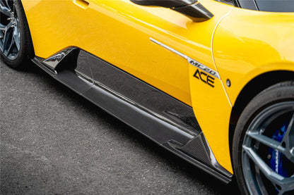 Carbonado 2020-2024 Maserati MC20 SVD Style Dry Carbon Fiber Side Skirts