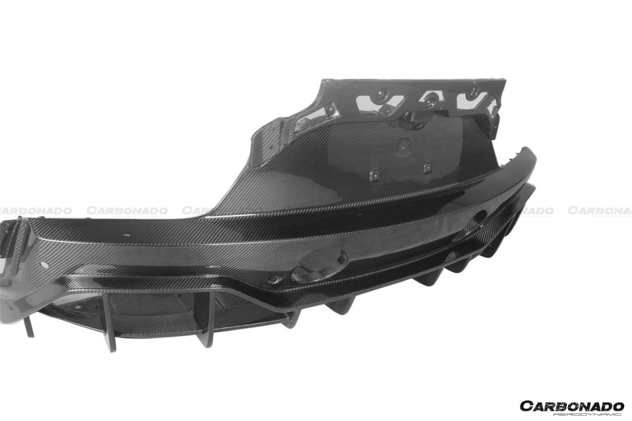 Carbonado 2020-2024 Maserati MC20 SVD Style DRY Carbon Fiber Rear Lip Diffuser