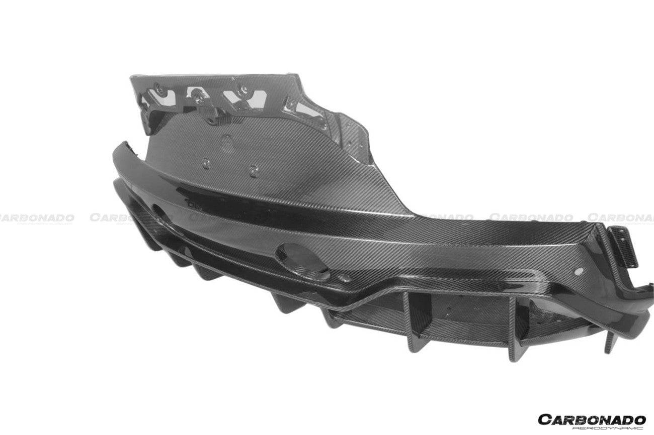 Carbonado 2020-2024 Maserati MC20 SVD Style DRY Carbon Fiber Rear Lip Diffuser