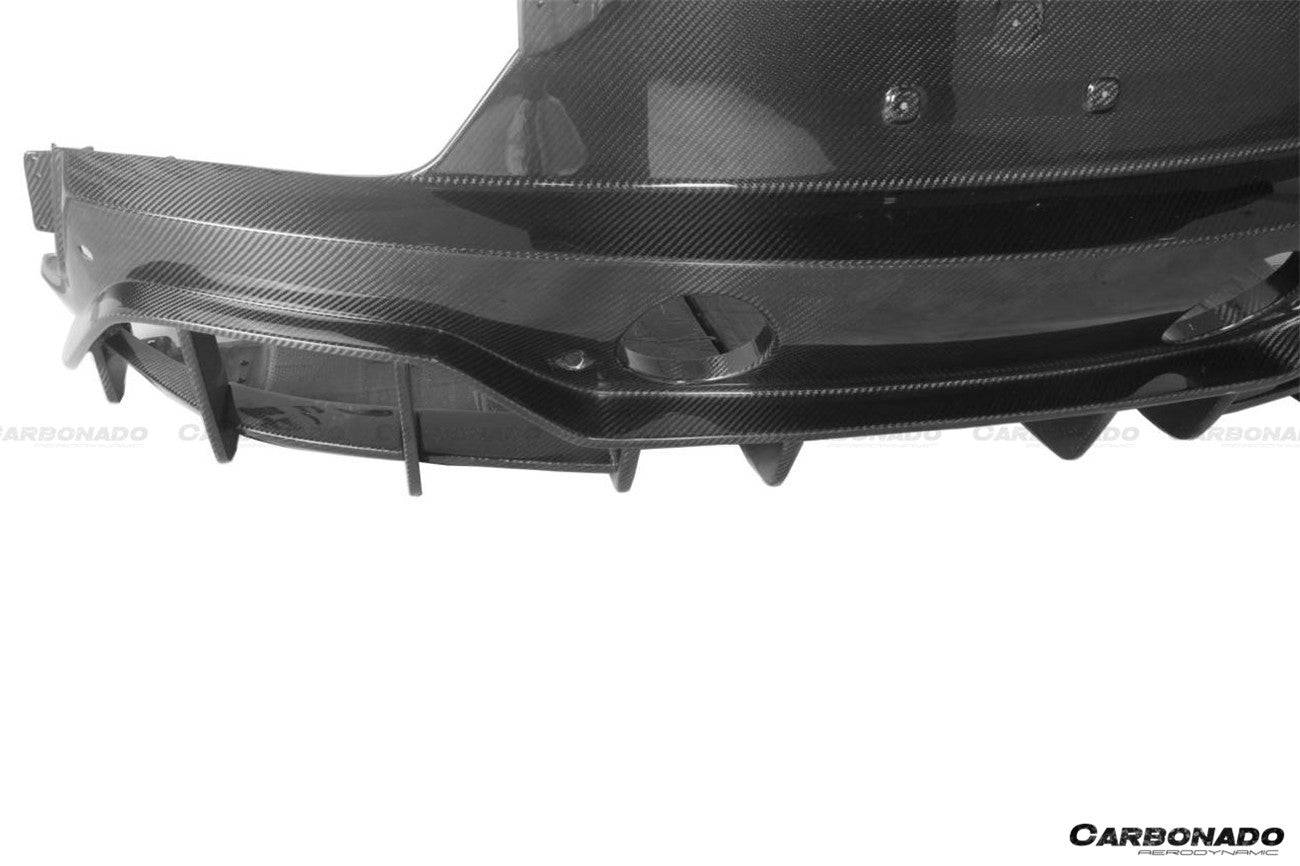 Carbonado 2020-2024 Maserati MC20 SVD Style DRY Carbon Fiber Rear Lip Diffuser