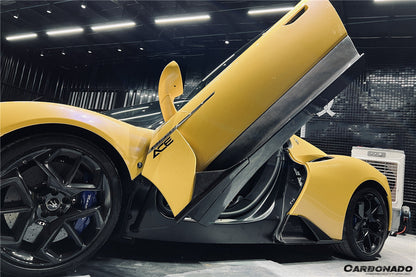 Carbonado 2020-2024 Maserati MC20 OEM Style DRY Carbon Fiber Side Skirts