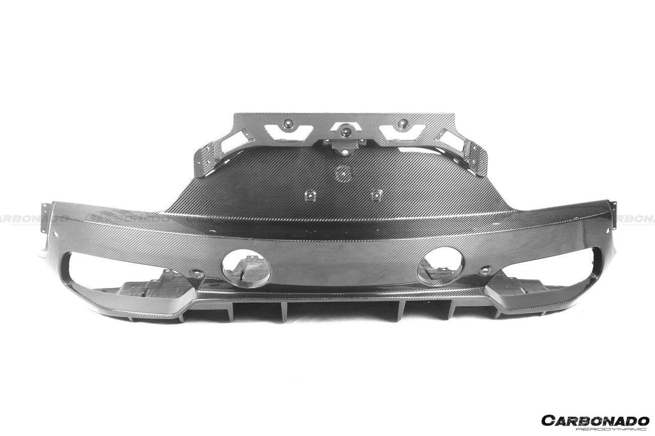 Carbonado 2020-2024 Maserati MC20 OEM Style DRY Carbon Fiber Rear Lip Diffuser