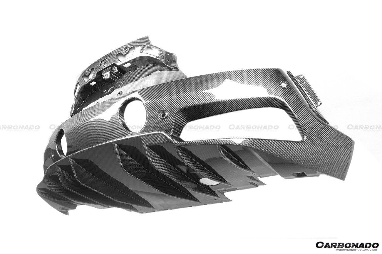 Carbonado 2020-2024 Maserati MC20 OEM Style DRY Carbon Fiber Rear Lip Diffuser