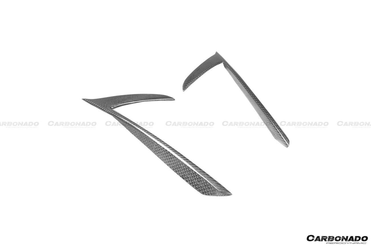 Carbonado 2020-2024 Maserati MC20 Dry Carbon Fiber Quarter Panel Side Vent Scoops