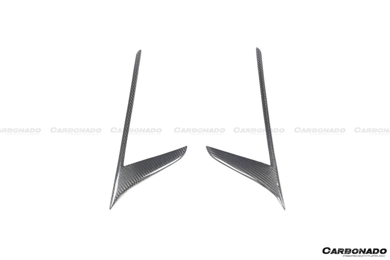 Carbonado 2020-2024 Maserati MC20 Dry Carbon Fiber Quarter Panel Side Vent Scoops