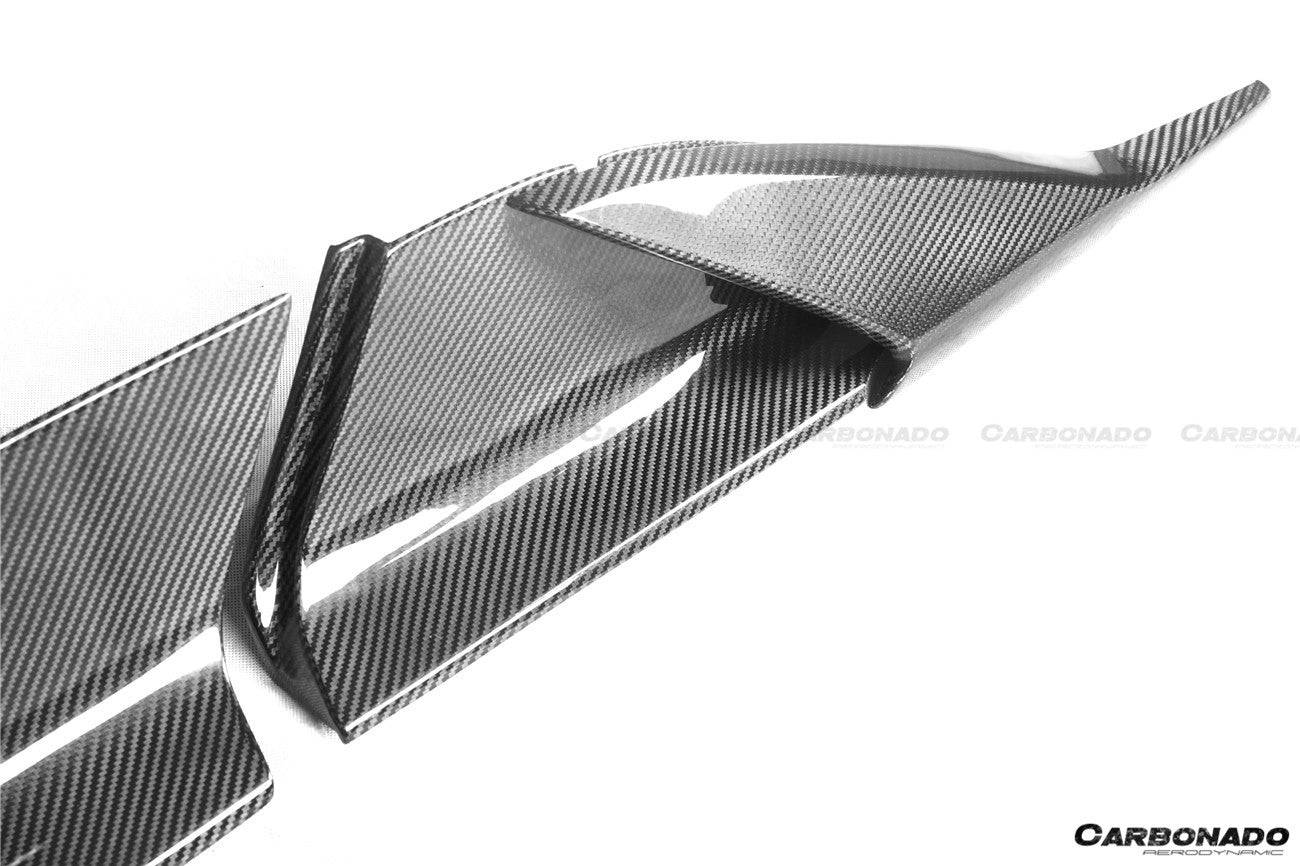 Carbonado 2020-2024 Maserati MC20 OEM Style DRY Carbon Fiber Side Skirts